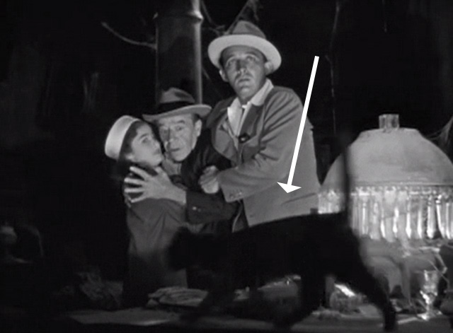 Pennies from Heaven - Bing Crosby Edith Fellows and Donald Meek cowering as black cat crosses their path