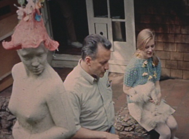 Petulia - slide of white Persian cat being held by Polo