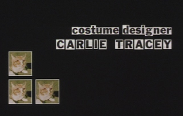 P.S. Your Cat is Dead! - cat over costume designer credit
