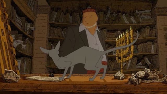 The Rabbi's Cat - Rabbi and his cat