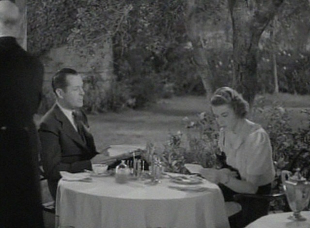 Rage in Heaven - Maine Coon kitten in Ingrid Bergman's arms at table