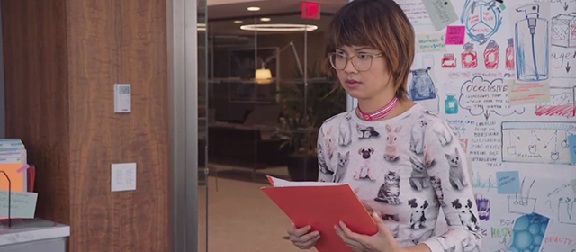 Second Act - Ariana Charlyne Yi wearing baby animal shirt with kittens