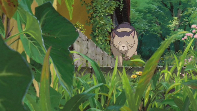 The Secret World of Arrietty - Niya cat charging across lawn