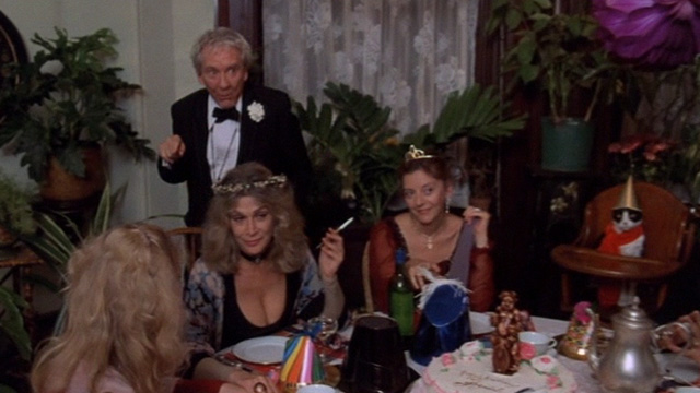 The Sentinel - Charles Chazen Burgess Meredith and party guests at tuxedo cat Jezebel's birthday party