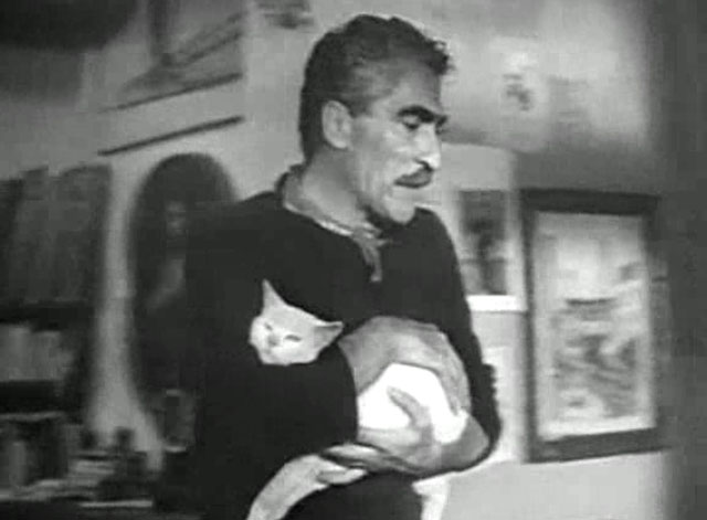 Les sept péchés capitaux - The Seven Deadly Sins - Olivier Orféo Tamburi carrying white cat Saha