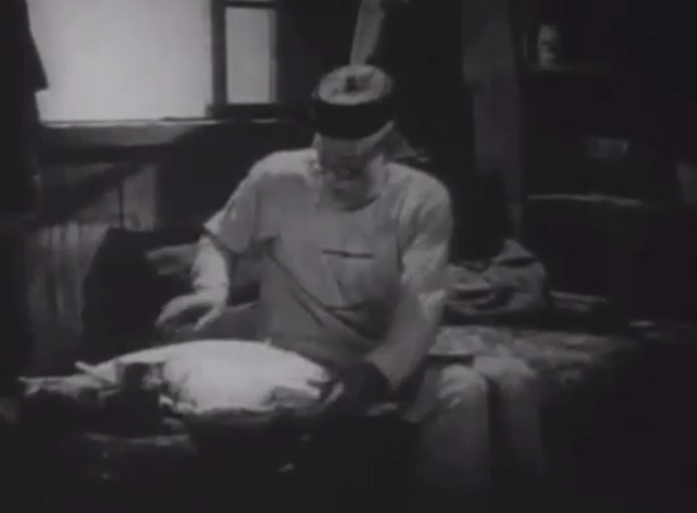 Shadows - Yen Sing Lon Chaney offering cushion to Bengal tabby cat