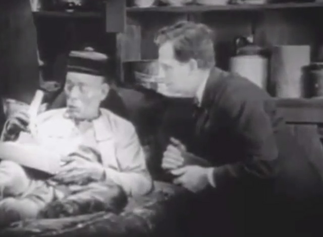 Shadows - Yen Sing Lon Chaney lying on death bed with Bengal tabby cat at his side plus Nate Snow John St. Polis