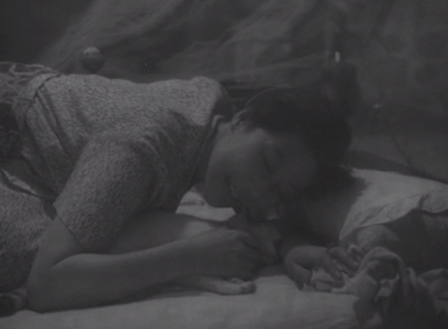 Shozo, a Cat and Two Women - Shinako Isuzu Yamada lying with white and calico cat Lily