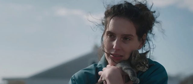 Sorry, Baby - Agnes Eva Victor hugging gray tabby kitten Olga Noochie