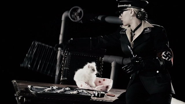 The Spirit - Silken Floss Scarlett Johansson lifts cage off white long-haired kitten Muffin