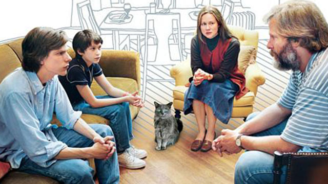 The Squid and the Whale - movie poster which includes cat