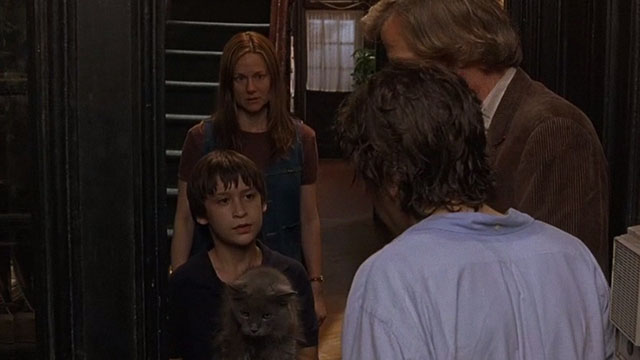 The Squid and the Whale - long-haired gray cat being handed away by Frank Owen Kline