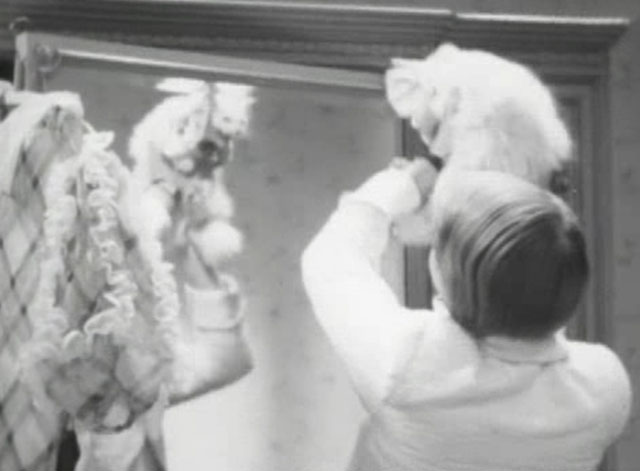 En stilla flirt - Diddi Tutta Rolf lifting white cat Murre onton wardrobe