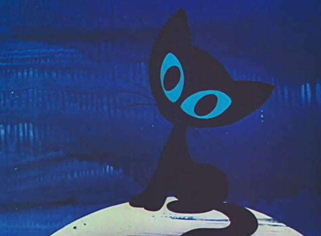 Tale of Moonlight - Shazka pro lunnyy svet - cartoon black kitten on moon