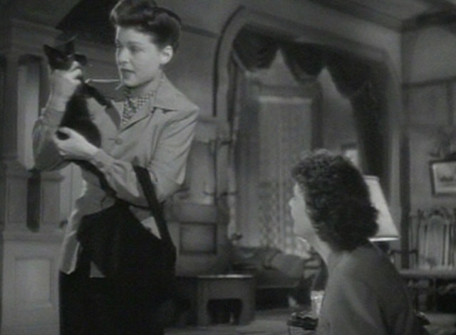 Tender Comrade - Barbara with black cat Hector