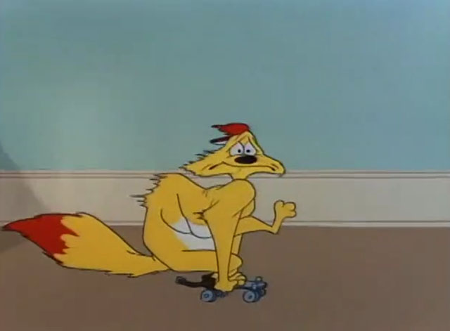 Terrier Stricken - Claude Cat on roller skate