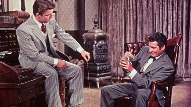 Those Redheads from Seattle - Johnny Gene Barry holding grey and white tabby kitten with Joe Guy Mitchell