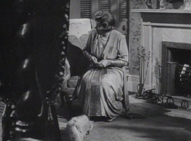 Tomorrow is Forever - white Angora cat Florence sniffs at ball of yarn on floor