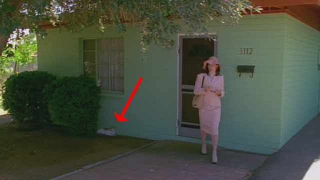 Transamerica - cat sitting beside house when Bree Felicity Huffman exits