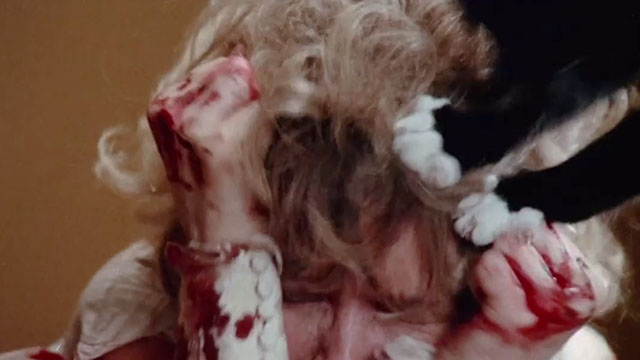 The Uncanny - tuxedo cat attacking Janet Susan Penhaligon