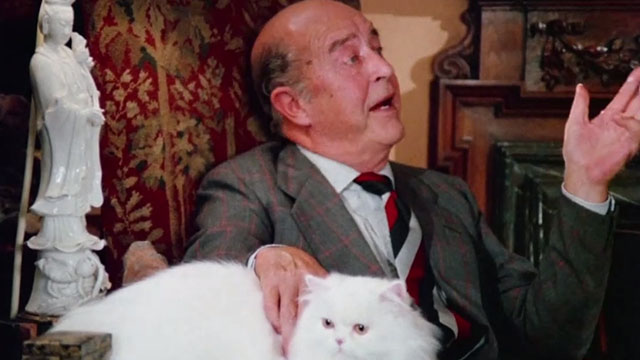 The Uncanny - Richards Ray Milland with white Persian cat Sugar