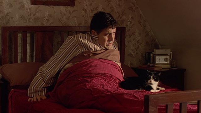 Undertaking Betty - tuxedo cat Fred waking up Boris Alfred Molina