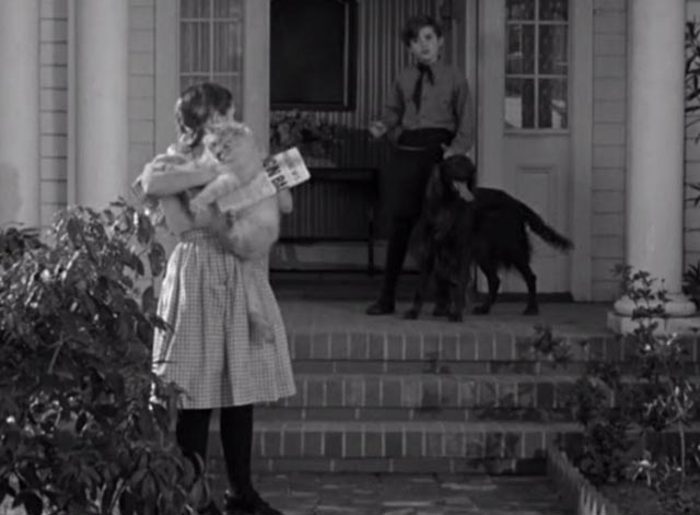 The Vanishing Virginian - Joel Scotty Beckett and dog with Caroline Juanita Quigley holding white cat Tabitha