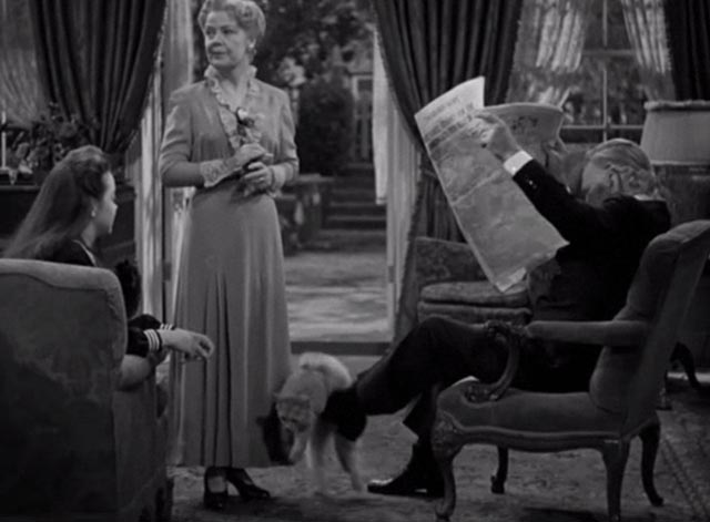 The Vanishing Virginian - white cat Tabitha being lifted by feet of Yancey Frank Morgan with Rosa Spring Byington and Rebecca Kathryn Grayson