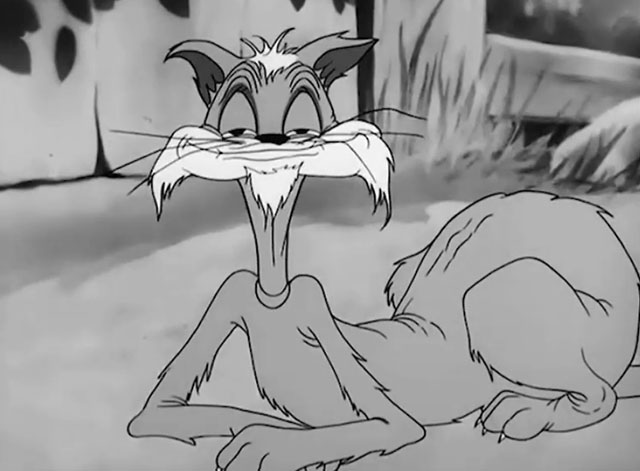 Wacky Blackout - old cartoon Tom cat smiling