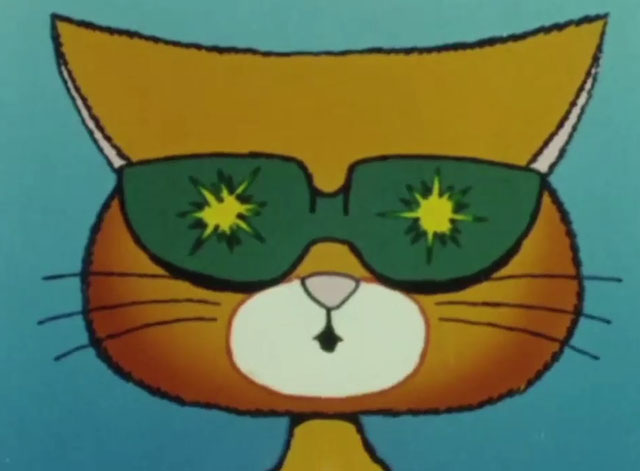 What's the Brightest Star in the Sky? - orange and white cartoon cat Wonder Cat wearing sunglasses