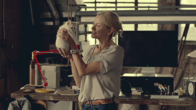 While We're Young - Cornelia Naomi Watts holding white kitten Good Cop