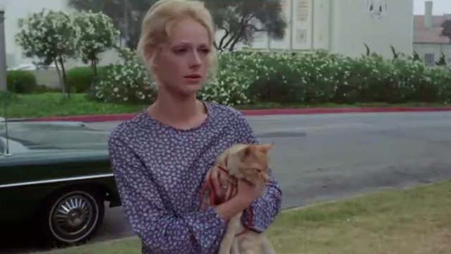 Willard - Joan Sandra Locke holding orange tabby cat Chloe