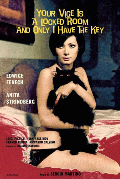 Your Vice is a Locked Room and Only I Have the Key - movie poster with Satan and Floriana Edwige Fenech