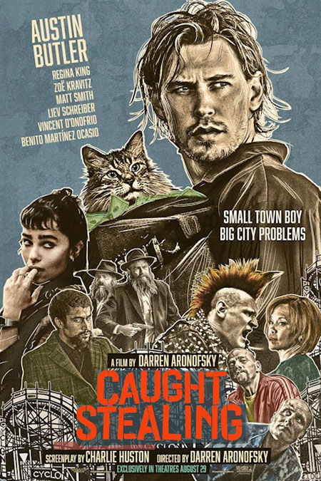 movie poster for Caught Stealing