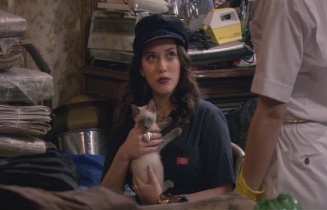 2 Broke Girls and the Hoarder Culture - Max holding small cat