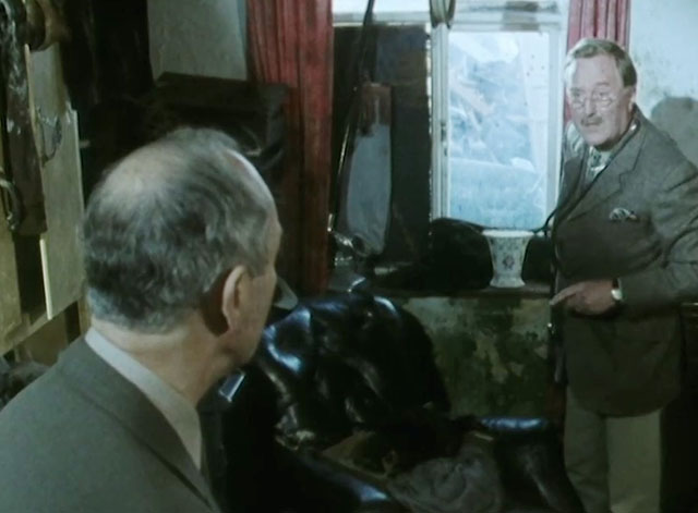 One Step Beyond - Siegried Robert Hardy tending to sick tortoiseshell cat on chair with Barnett George Little