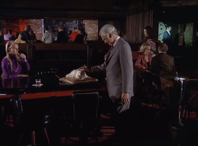 Barnaby Jones - See Some Evil, Do Some Evil - longhair white cat on piano petted by Buddy Ebsen