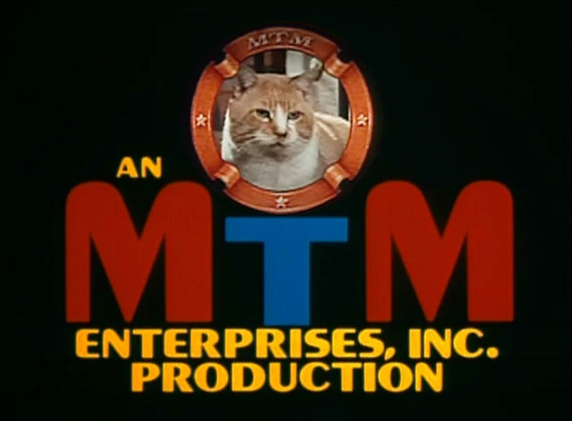 The Bob Newhart Show - No Sale - ginger and white tabby cat Arbogast in MTM logo