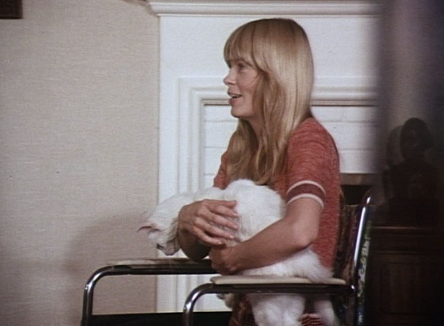 Bronk - Terror - Ellen Dina Ousley holding white longhair cat Yankee on lap