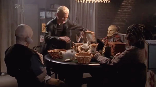 Buffy the Vampire Slayer - Life Serial - Spike James Marsters winning poker game with demons and tabby kitten ante