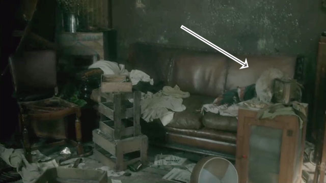 Call the Midwife - Christmas Special 2012 - sandy colored cat in filthy room