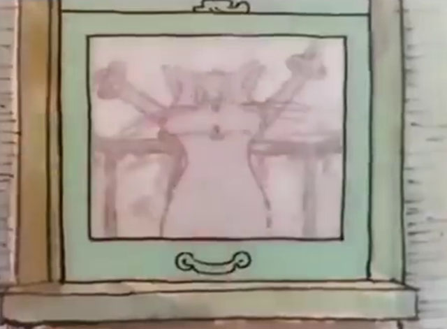 Carlton Your Doorman - cartoon cat Ringo pressed against window