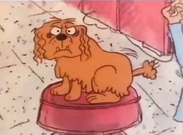 Carlton Your Doorman - cartoon cat Ringo disguised as dog