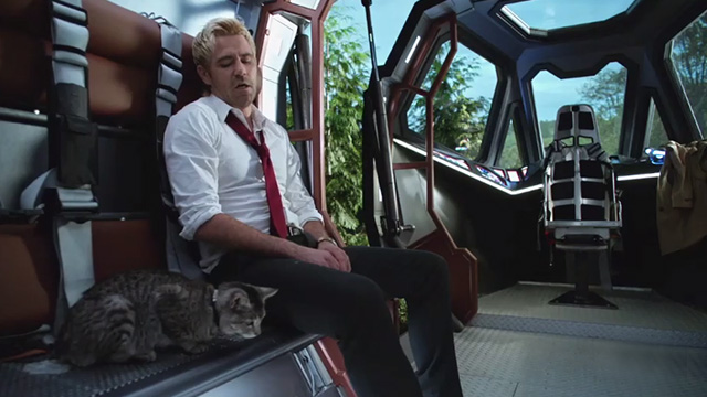 DC's Legends of Tomorrow - Legends of To Meow Meow - Zari as a tabby cat with Constantine Matt Ryan