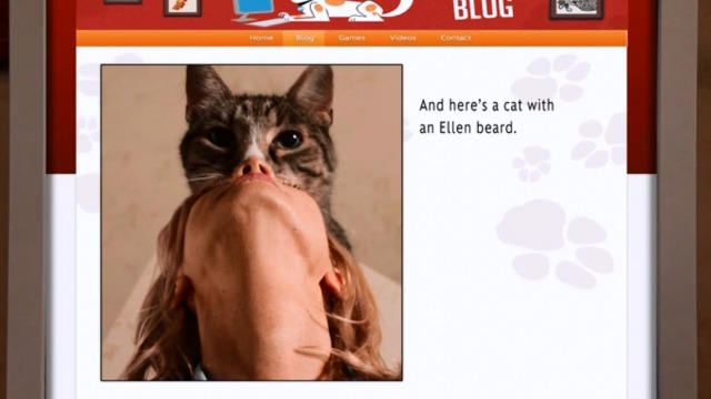 Dog With a Blog - Love Ty-Angle - cat with an Ellen beard