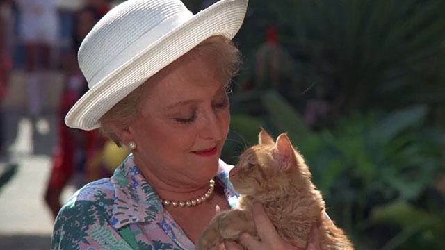 Fantasy Island - Beachcomber / The Last Whodunnit - Mabel Celeste Holm holding ginger tabby cat Hercule