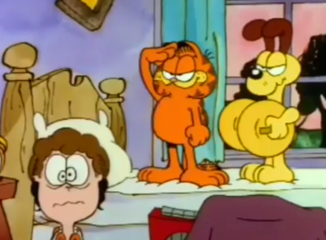 Garfield's Thanksgiving - Garfield and Odie waking up Jon
