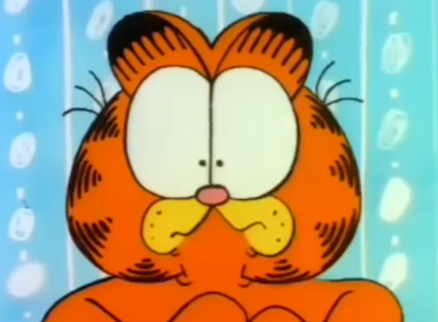 Garfield's Thanksgiving - close up of a shocked Garfield