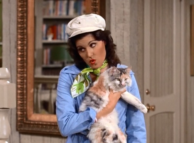 Here's Lucy - Lucy is N.G. as an R.N. - Lucie Arnaz holding calico cat Harry
