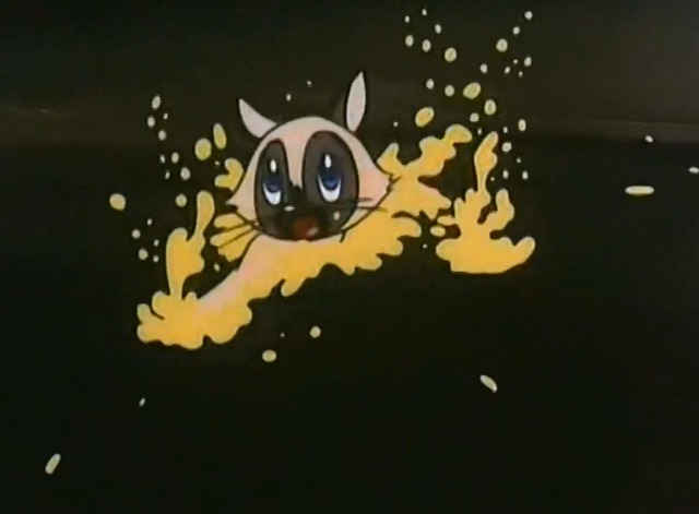 Kimba the White Lion - Siamese cat trying to swim in river